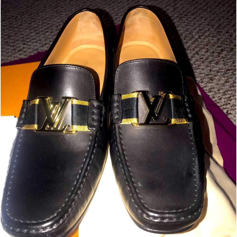 Louis Vuitton Mens Loafer black size 10